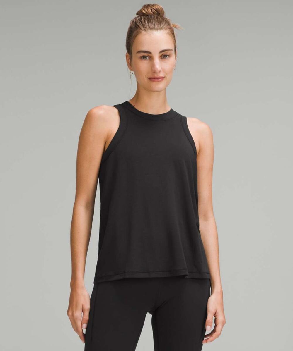 Lululemon Jersey Training High Neck Sleeveless Classic Fit Tank Top Black 4